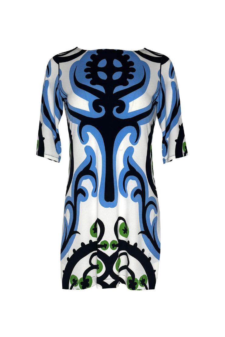 Elbow Sleeve Slit Tunic