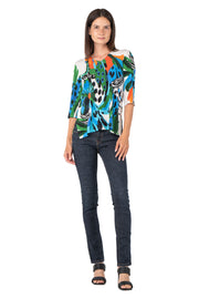 V Neck Back Yoke Tunic