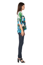 V Neck Back Yoke Tunic