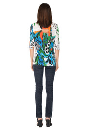 V Neck Back Yoke Tunic