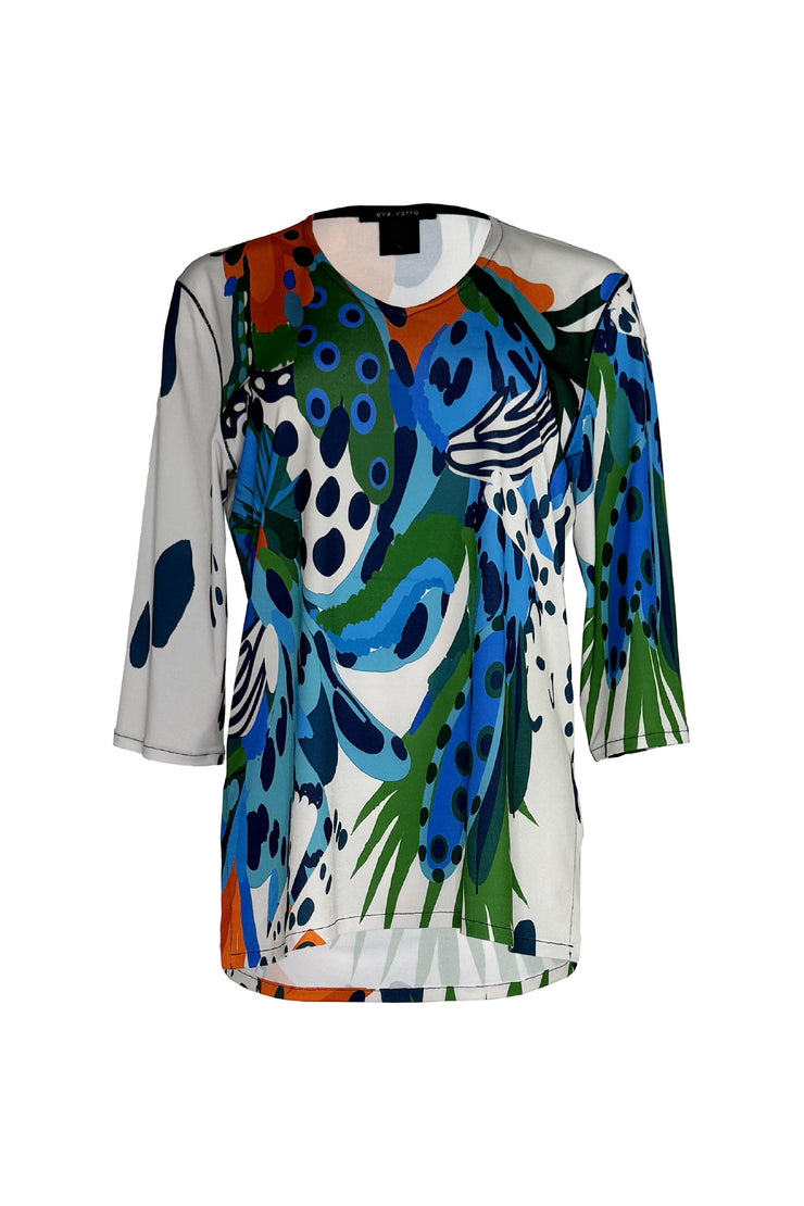 V Neck Back Yoke Tunic