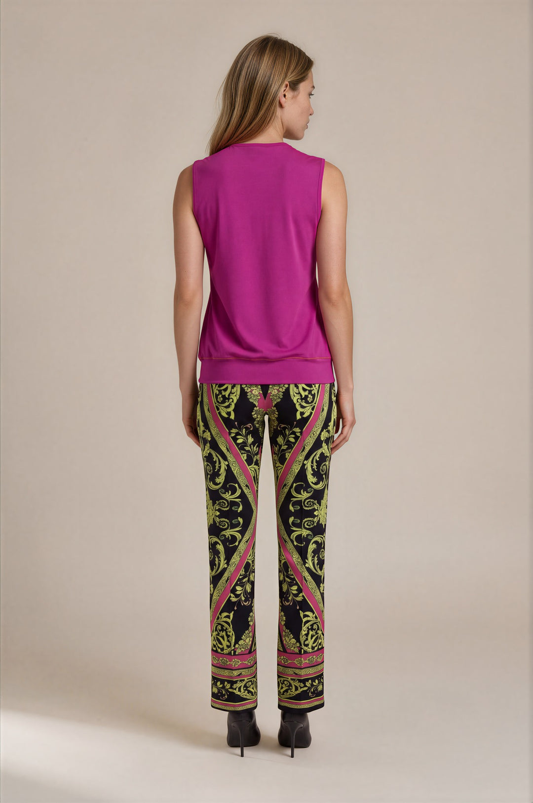 OVERLAPPING FRONT  BOTTOM WAIST BAND SLEEVELESS TUNIC