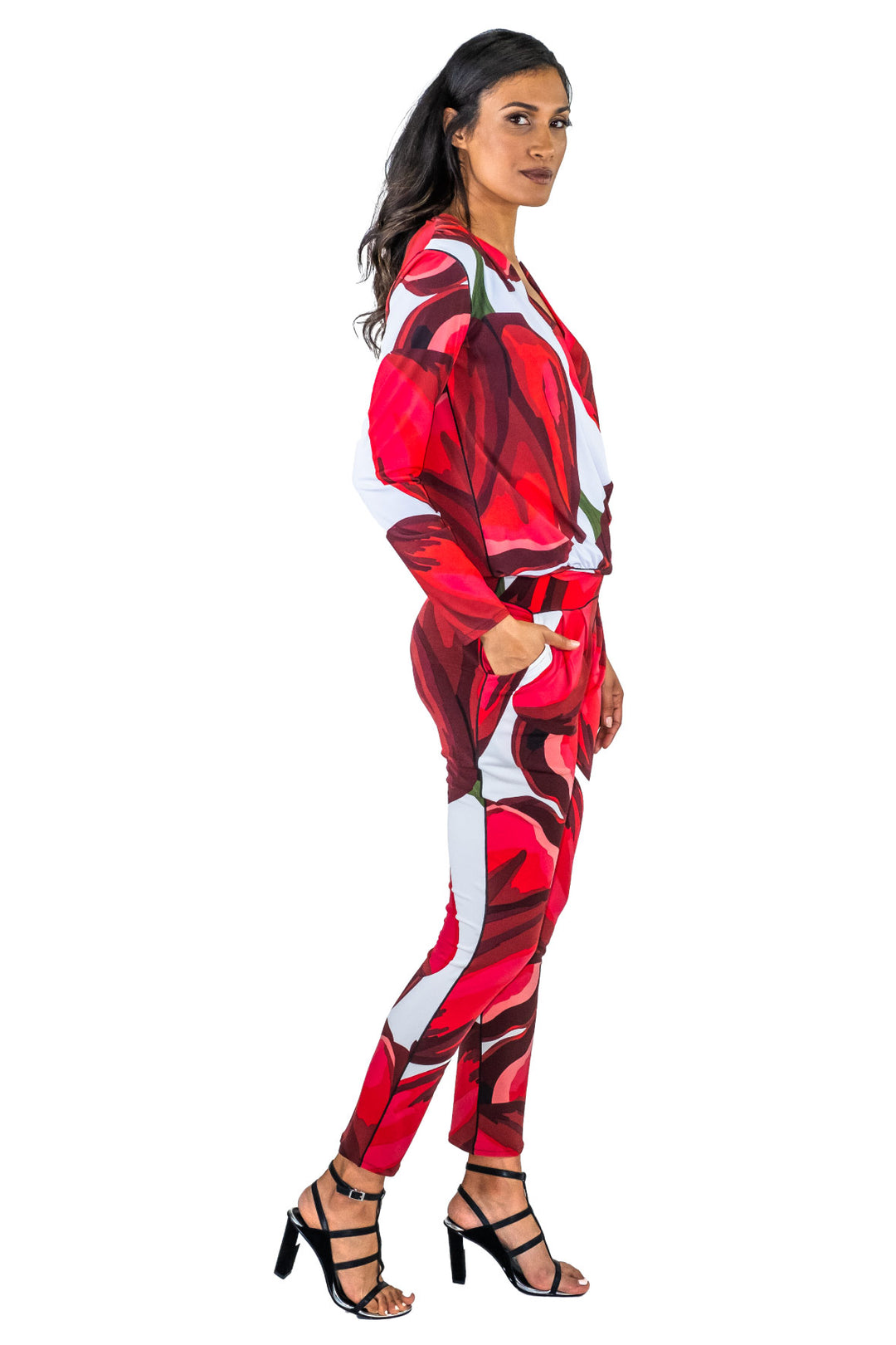 Overlapping Front Bottom Waist Band Tunic