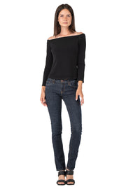 Wide Bateau Long Sleeve Top