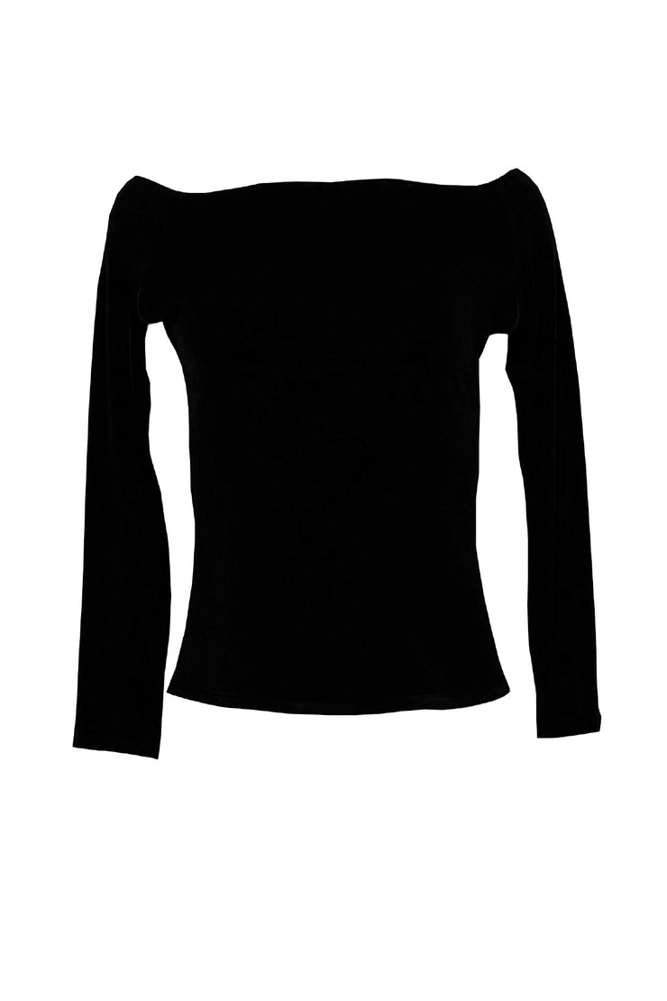 Wide Bateau Long Sleeve Top