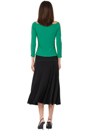 Wide Bateau Long Single Sleeve Top