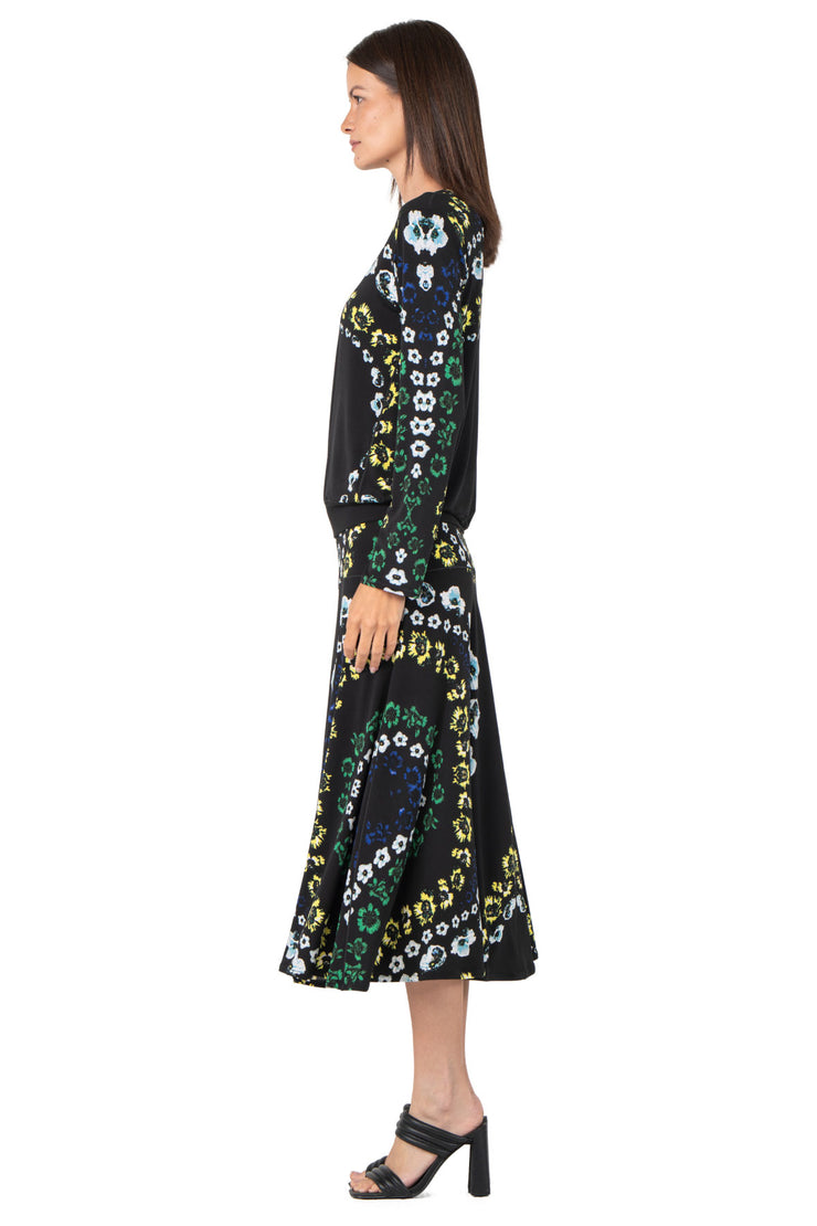 Long Sleeve Blouson Tie Top