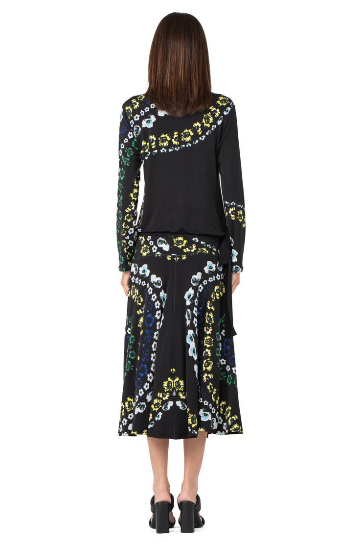 Long Sleeve Blouson Tie Top