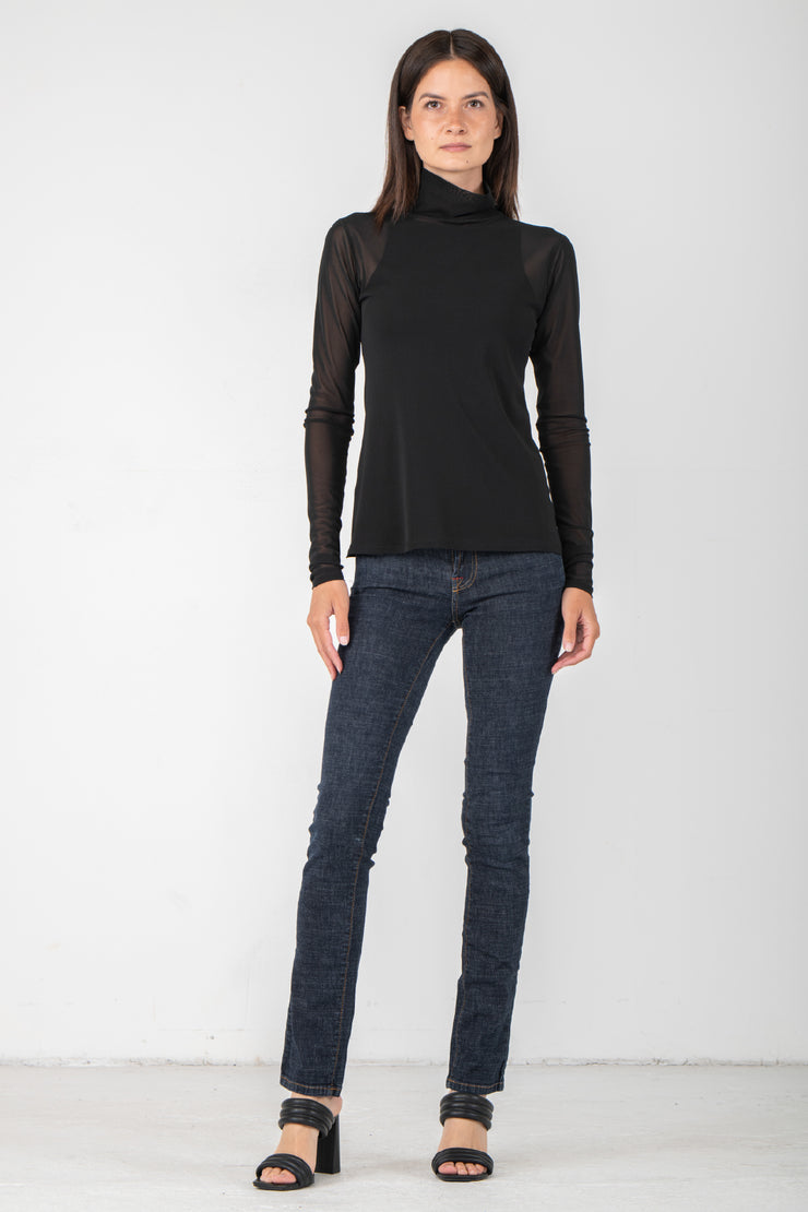 Kadas Mock Neck Long Sleeve Top