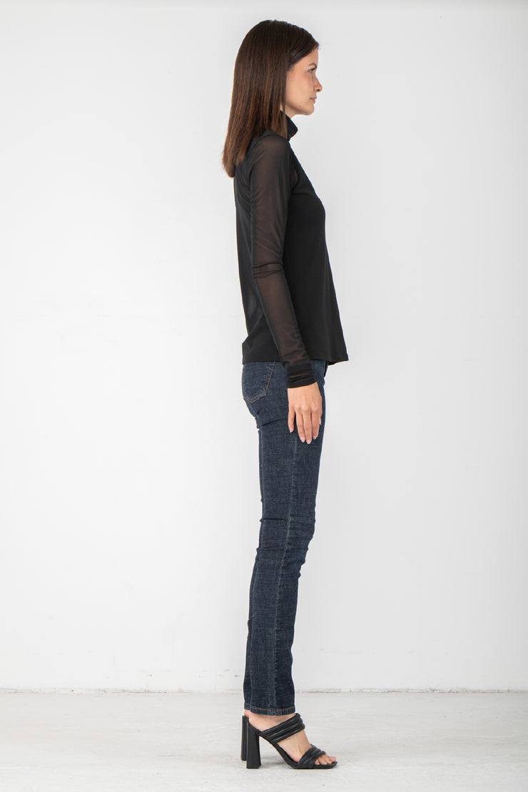 Kadas Mock Neck Long Sleeve Top