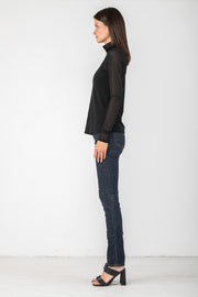 Kadas Mock Neck Long Sleeve Top