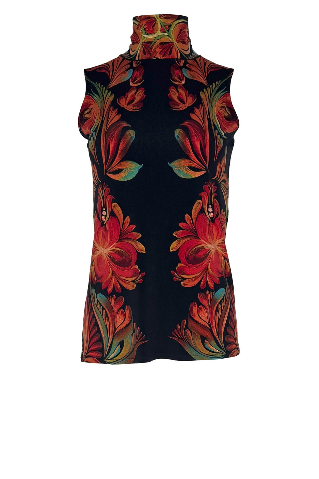 Kadas Mock Neck Sleeveless Top