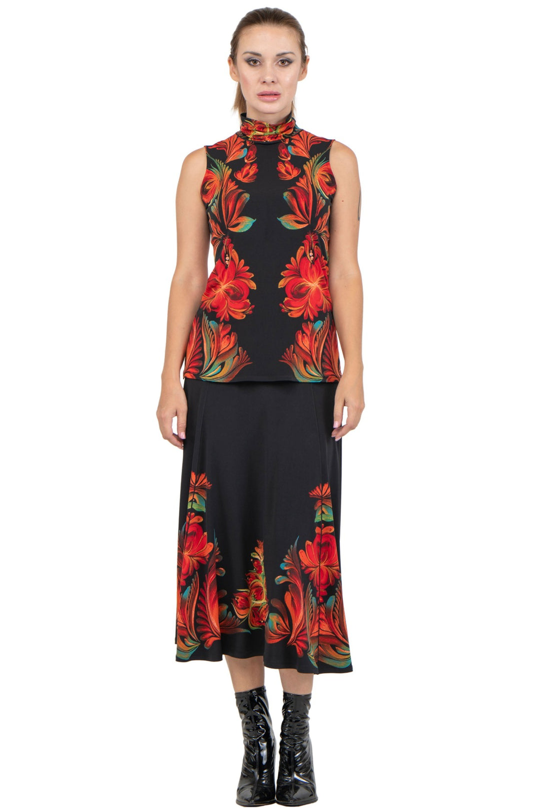 Kadas Mock Neck Sleeveless Top