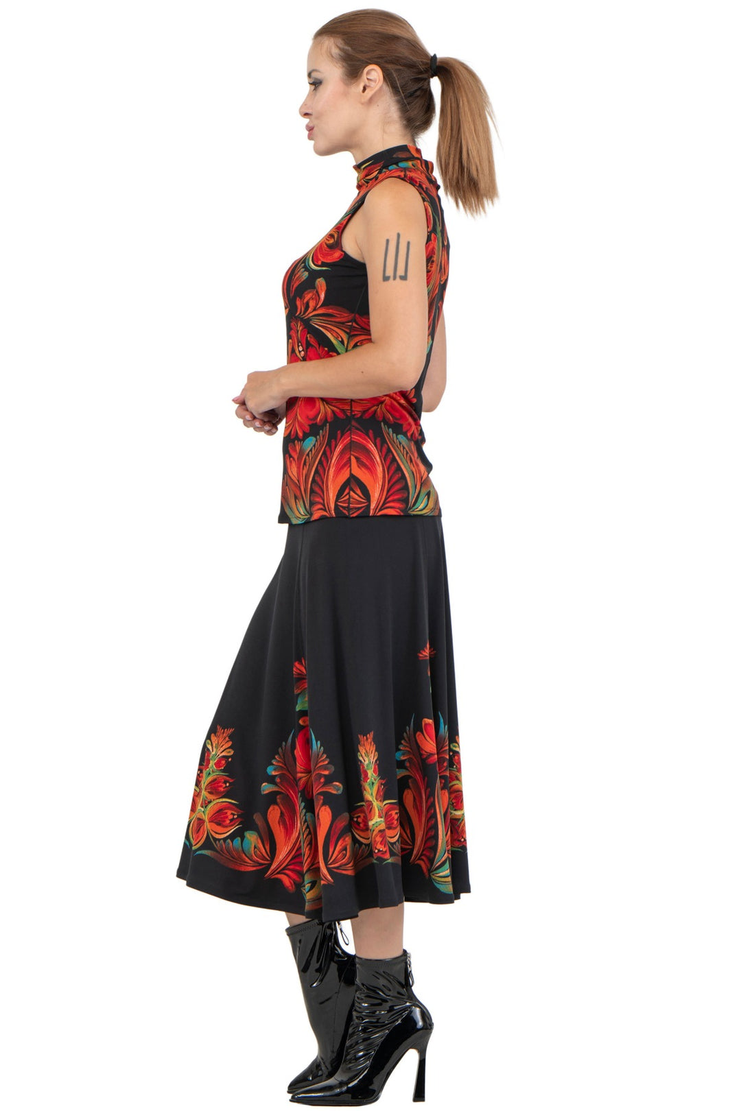 Kadas Mock Neck Sleeveless Top