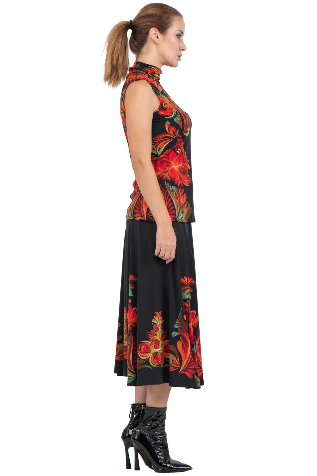 Kadas Mock Neck Sleeveless Top