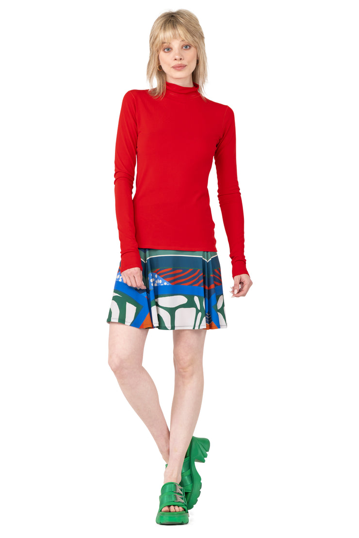 Kadas Mock Neck Long Sleeve Top