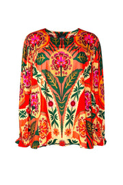 Long Sleeve Shirring Top