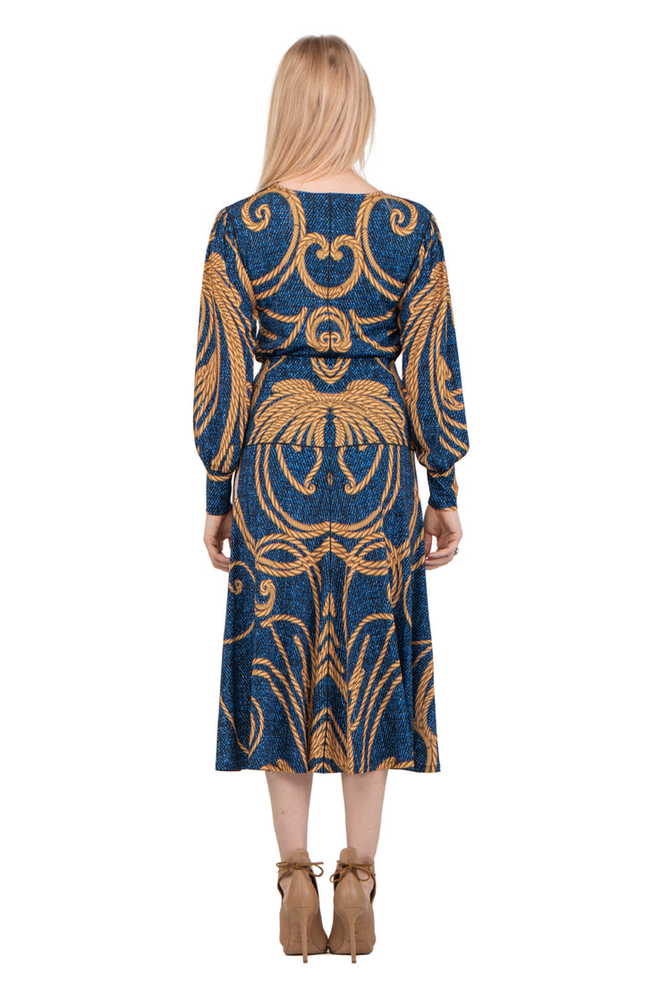 Blouson Sleeve Crew Neck Top