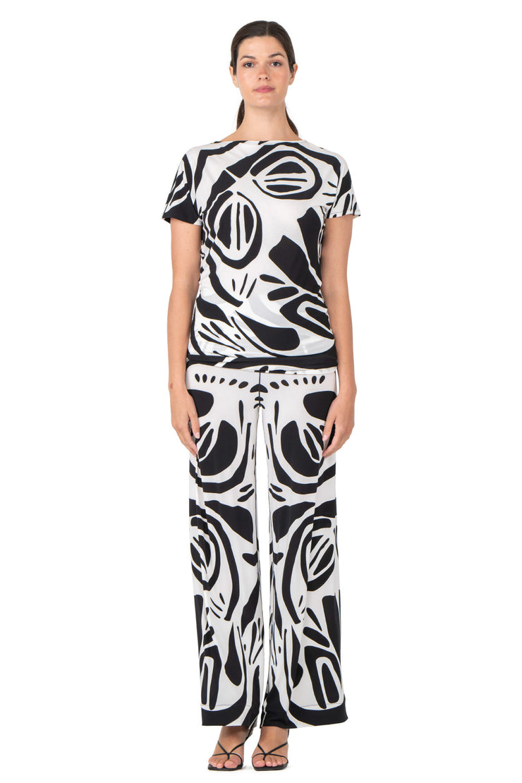 S/SLV Loose Ruched Top