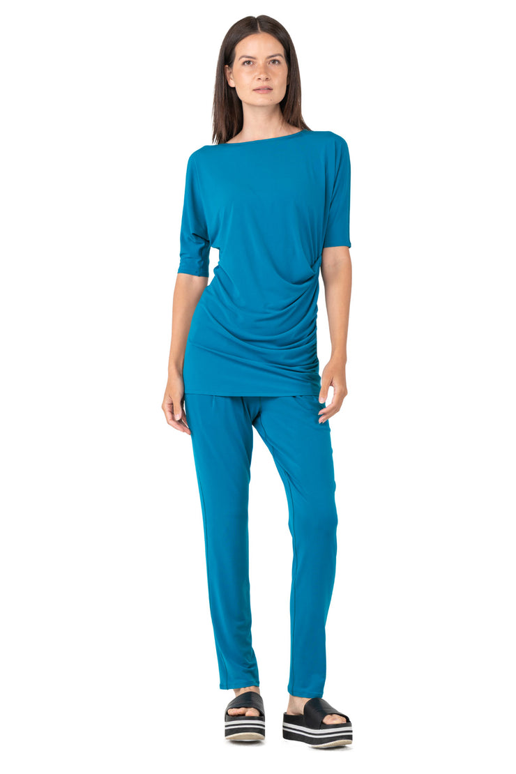 Draped One Shoulder Top