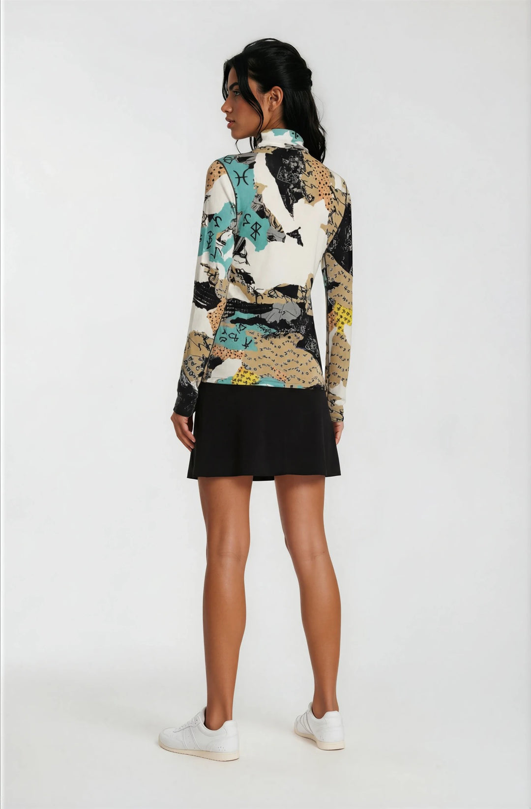 ZIP LONG SLEEVE TOP