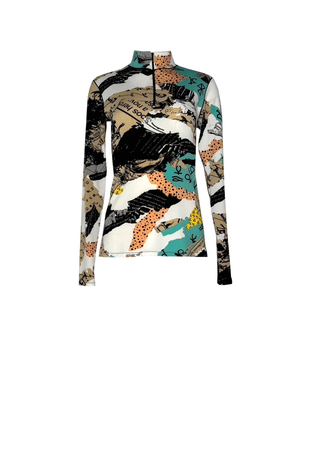ZIP LONG SLEEVE TOP