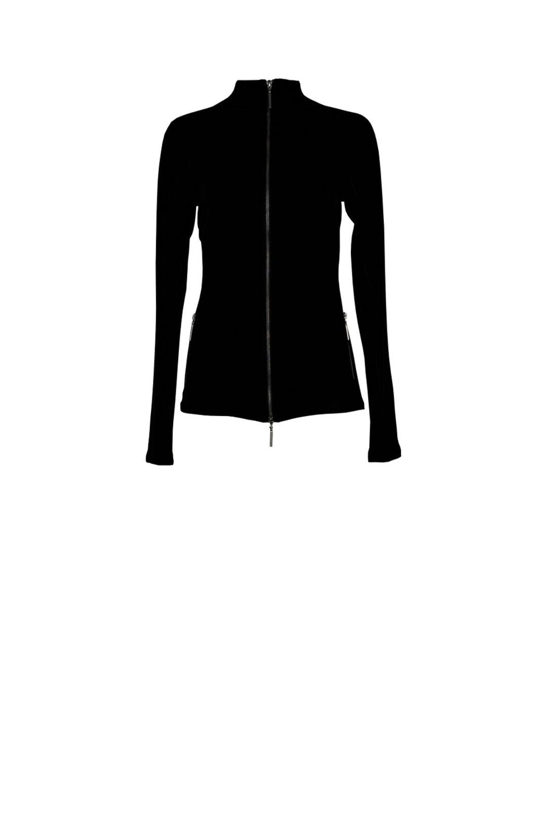 ACTIVE LINE DOUBLE LAYERED MOCK NECK ZIP JACKET