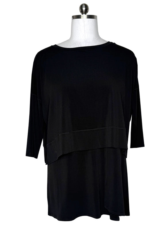 3/4 sleeve layered tunic