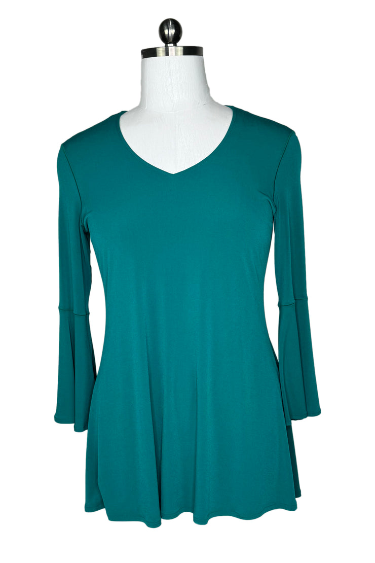 3/4 bell sleeve flare bottom tunic