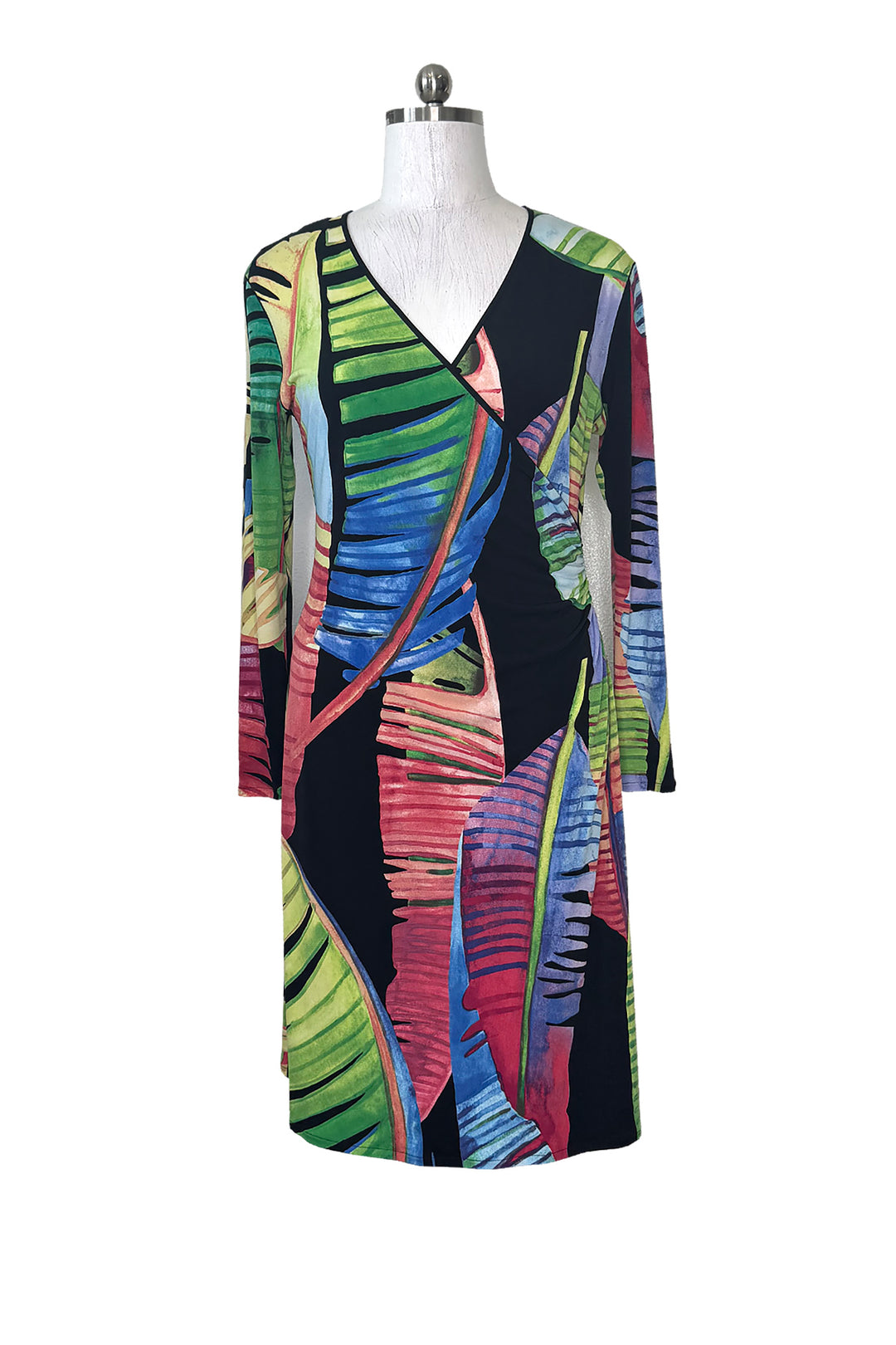 Sample Sale - Long sleeve fold over dress