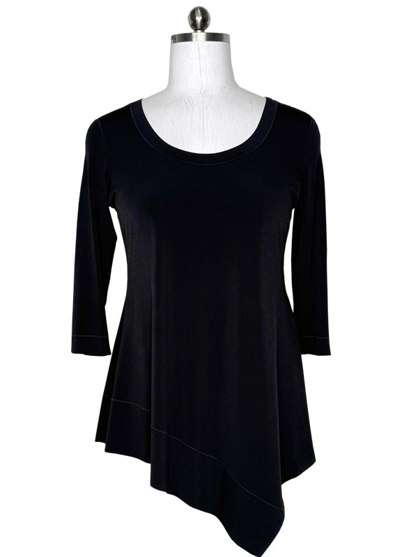 Savannah boat neck single layer tunic
