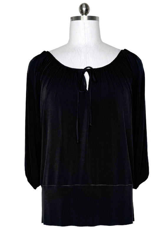 Peasant 3/4 sleeve single layer tunic