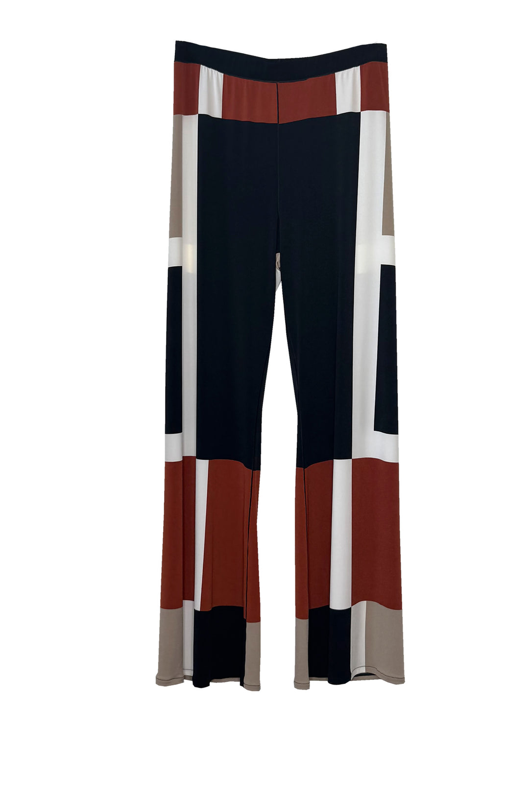 Elastic waistband single layer pants