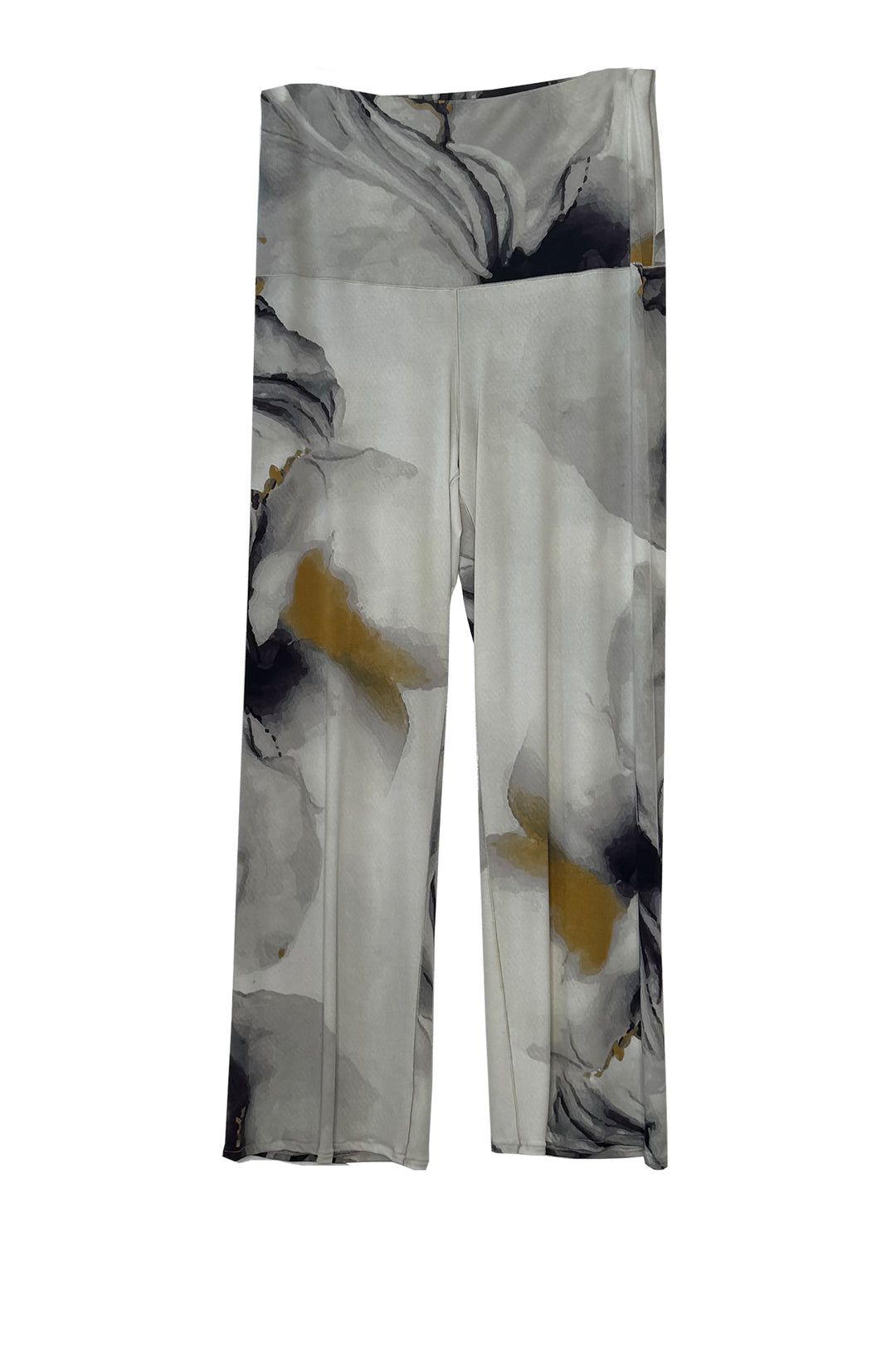 Wide waistband single layer pants