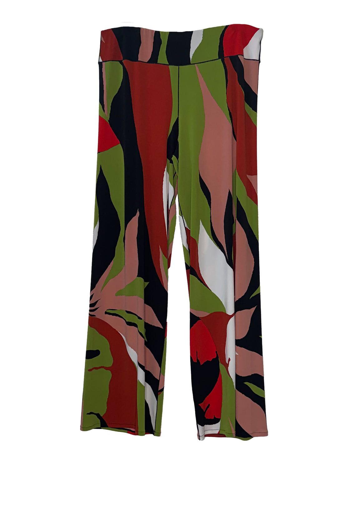 Elastic waistband single layer pants