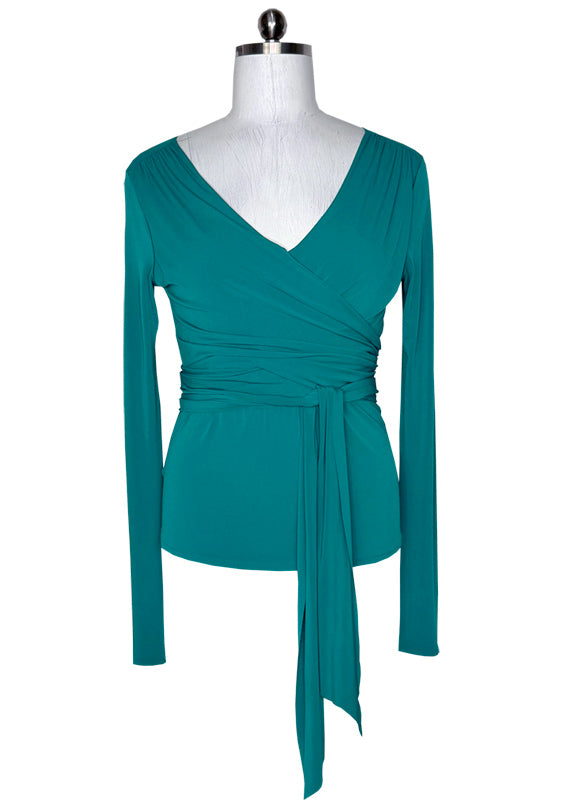 Long sleeve many ways top
