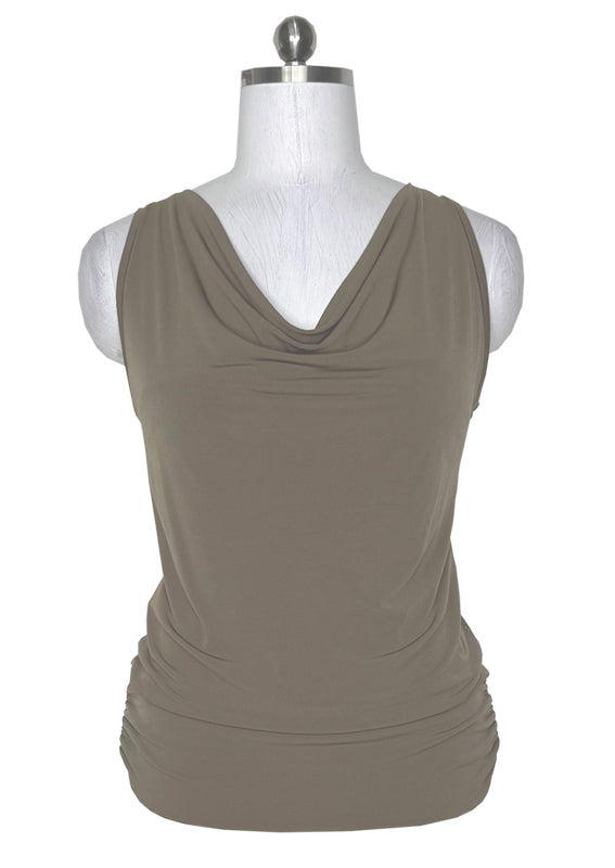 Sleeveless twist back top