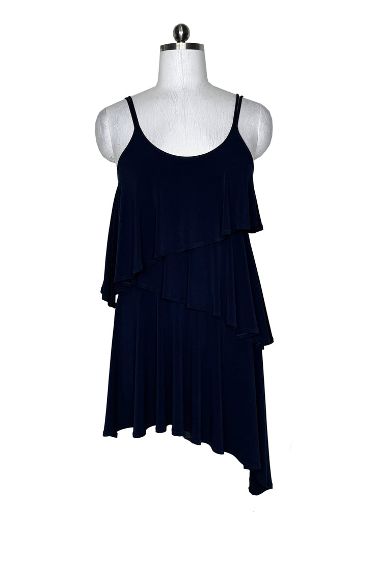 Strap waterfall layered dress
