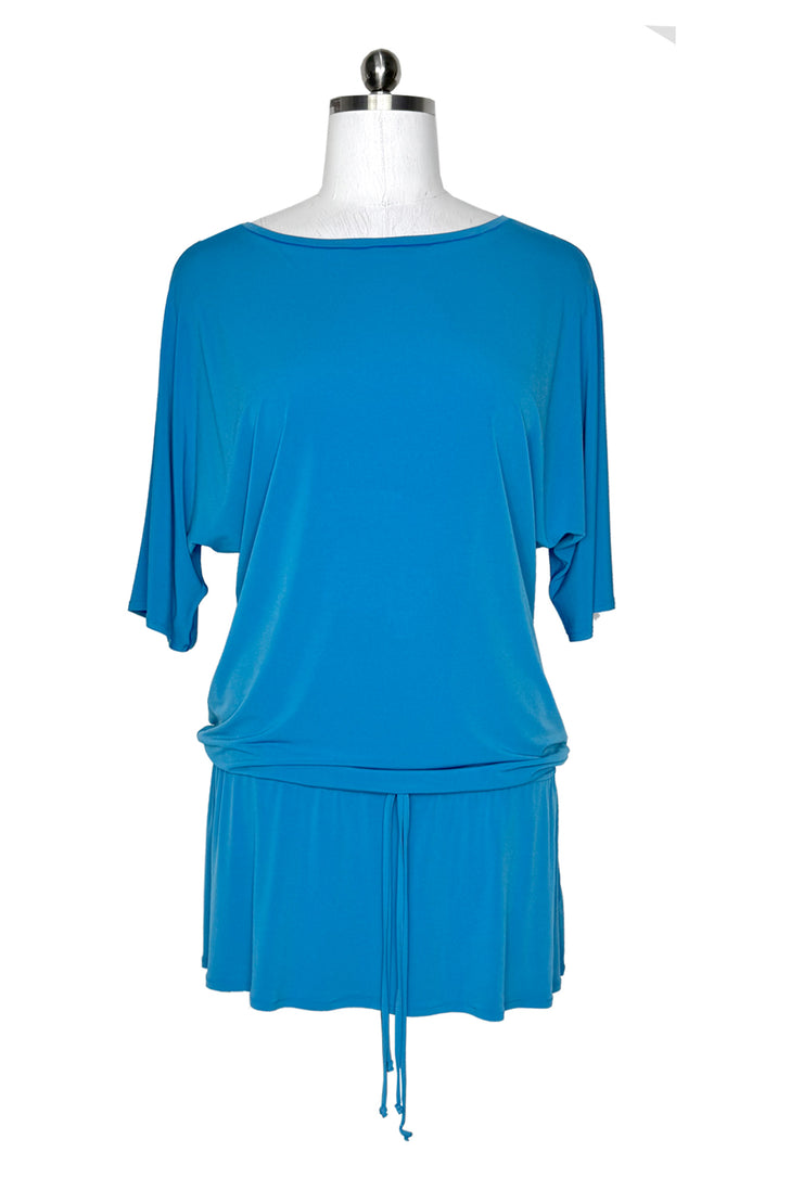 Dolman slit sleeve single layer dress