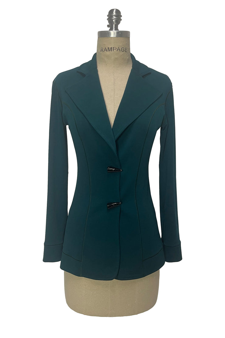 TWO BUTTON DOUBLE LAYERED BLAZER