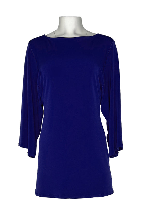 Wide sleeve single layer tunic
