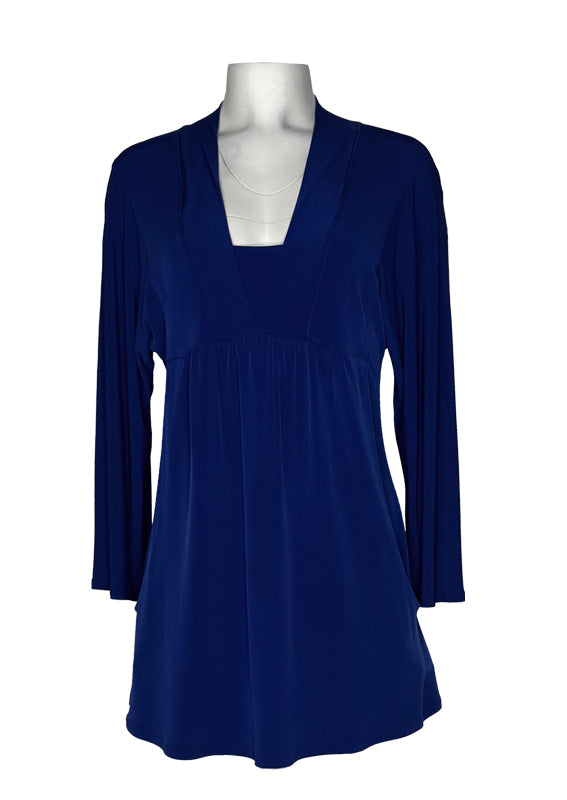 Long sleeve with pockets single layer tunic