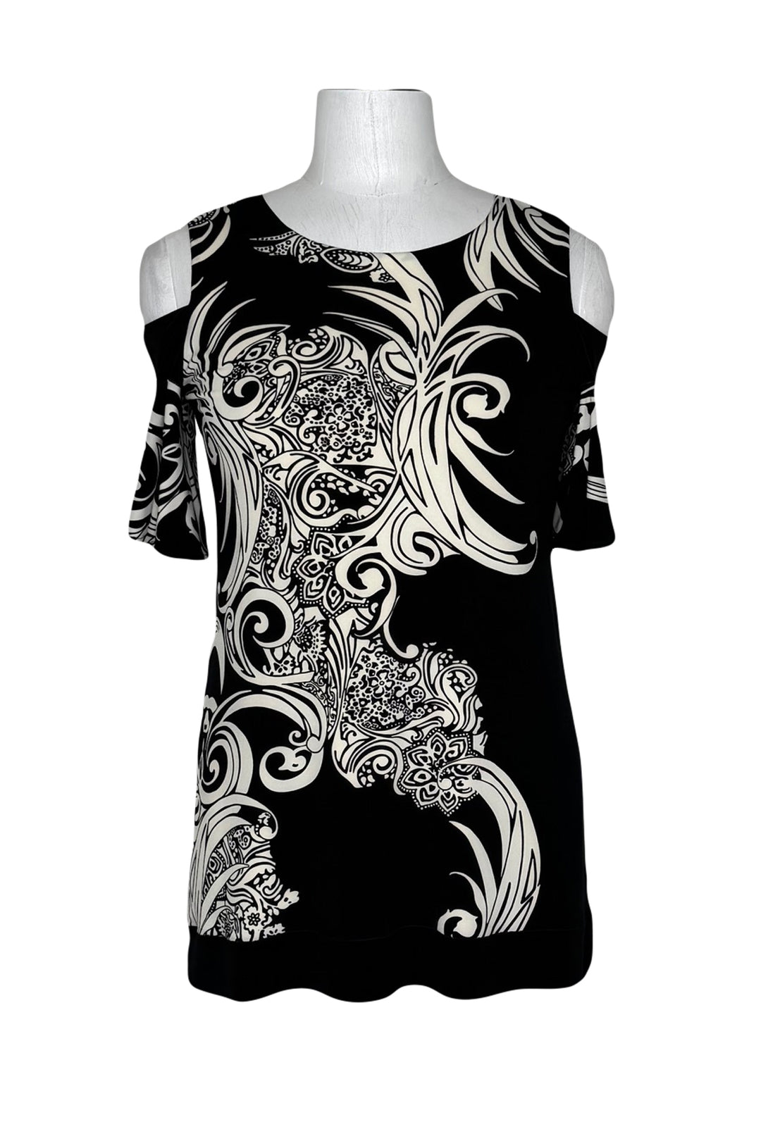 boatneck off shoulder lined tunic