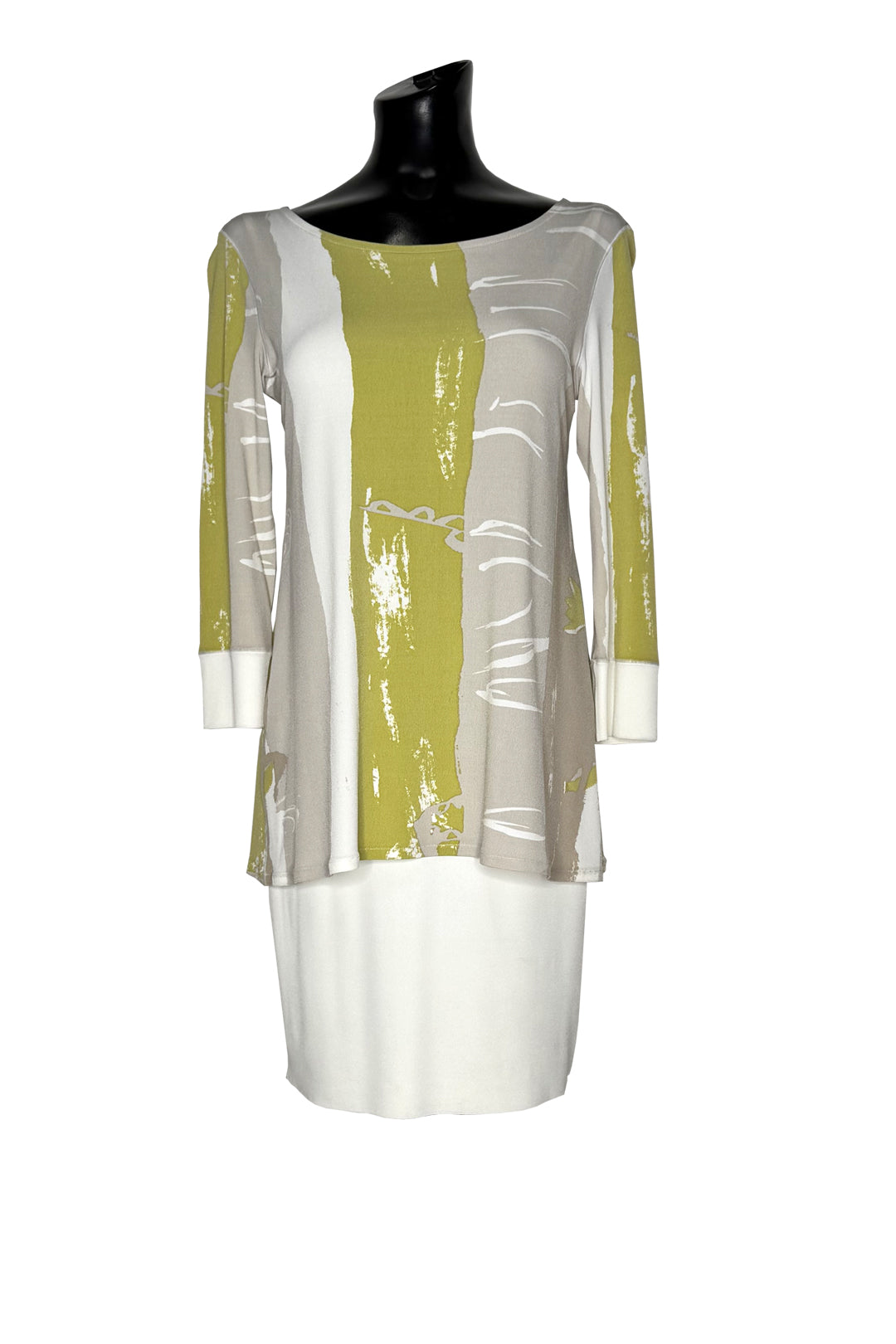 Banded sleeve double layer dress