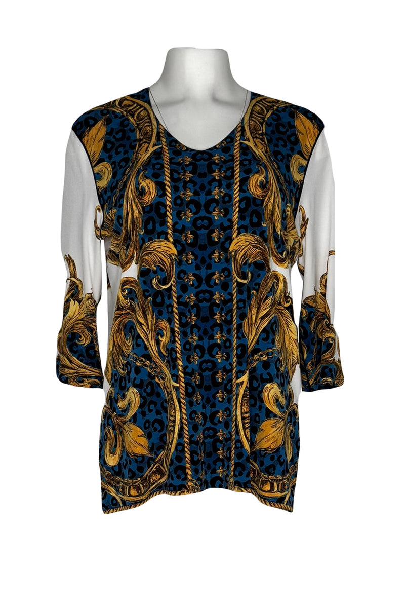 High low v neck single layer tunic – EvaVarro