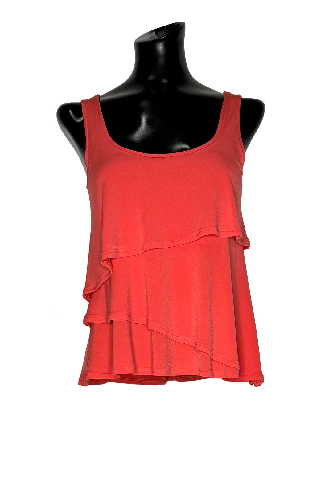 Double layer ruffle tank top