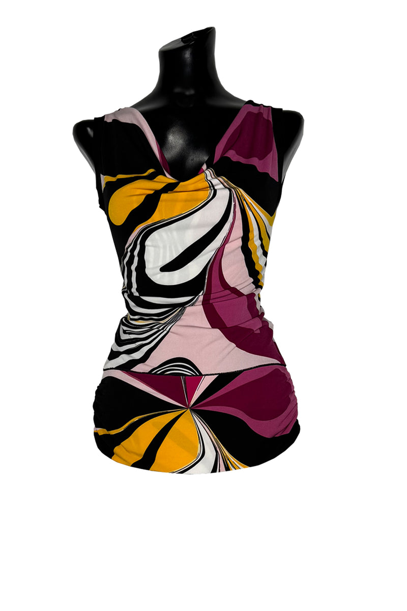 Cowl neck single layer top – EvaVarro