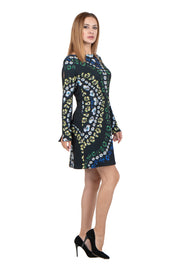 L/S Long A Line Wrap Dress