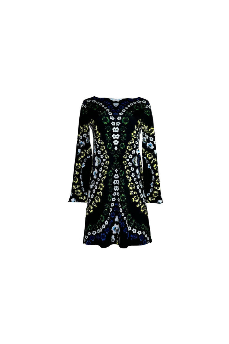 L/S Long A Line Wrap Dress
