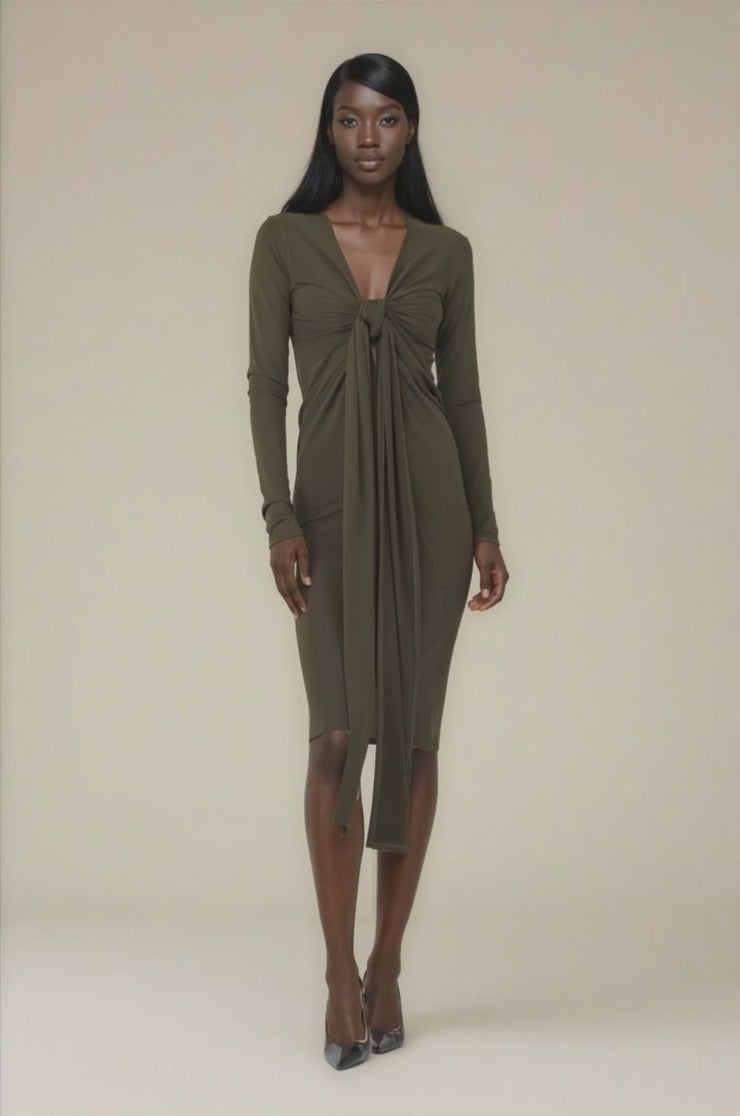 Long L/S Many Ways Dress-Solid Only